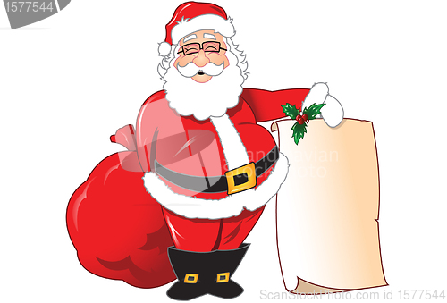 Image of Christmas Santa claus illustration