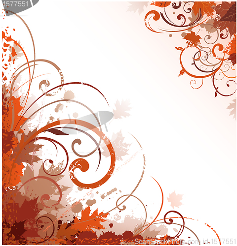 Image of Floral autumn design