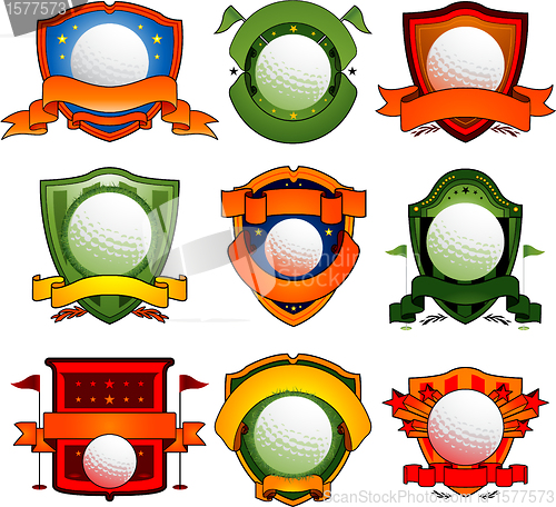 Image of Color golf emblem