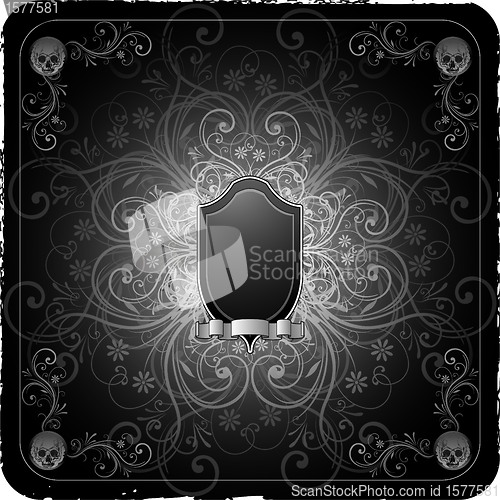 Image of Gothic scroll background