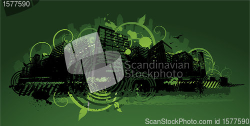 Image of Abstract city design