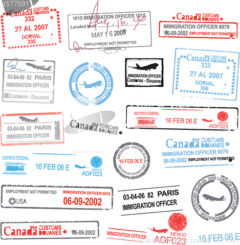 Image of Passport stamps