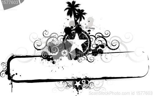 Image of Tropical banner background