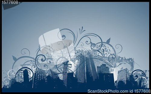 Image of Abstract city design