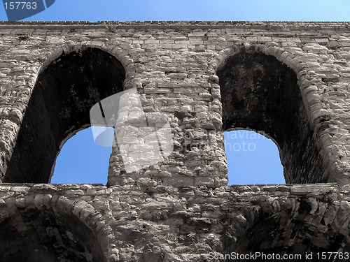 Image of Roman aqueduct detail