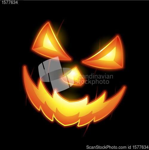 Image of Halloween Jack o lantern smiley face
