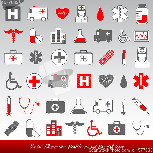 Image of Healthcare and medical icons