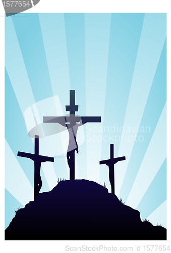 Image of Jesus on the cross illustration