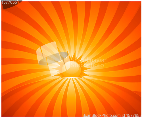 Image of Abstract sunset background illustration