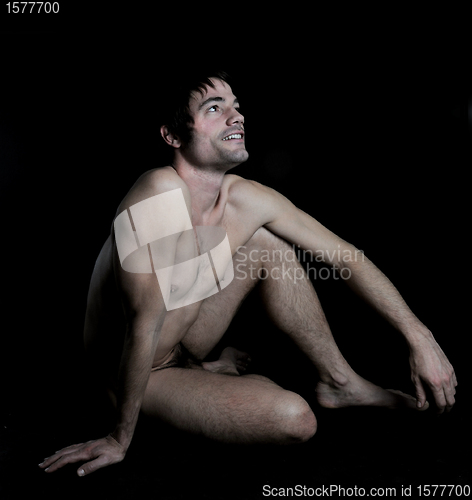 Image of nude man