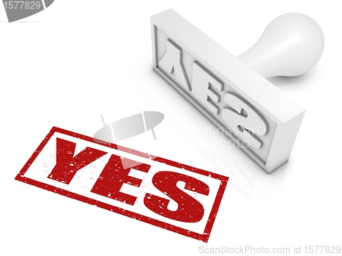 Image of Yes Rubber Stamp