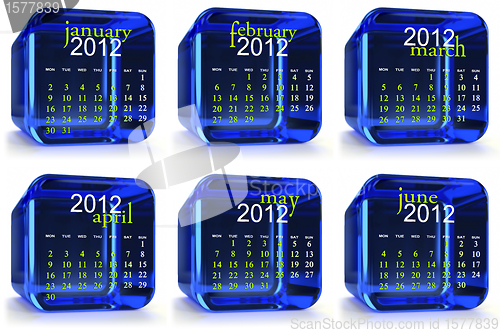 Image of Blue 2012 Calendar