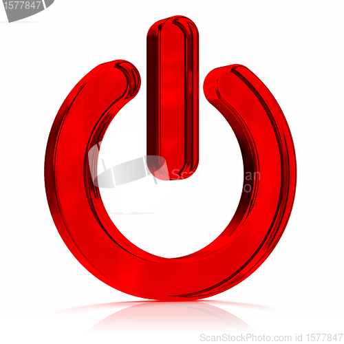 Image of Red Power Off Symbol