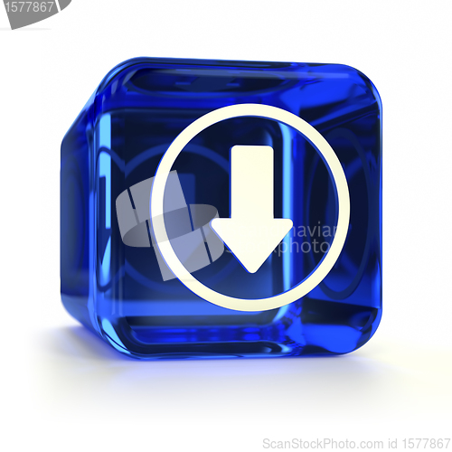 Image of Blue Download Icon