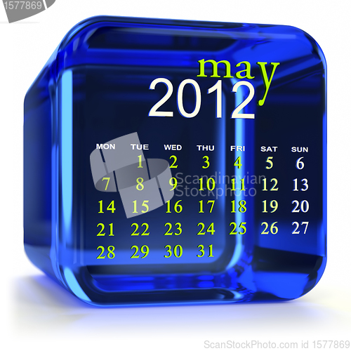 Image of Blue May Calendar