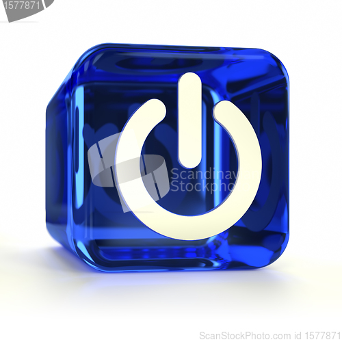 Image of Blue Power On Icon
