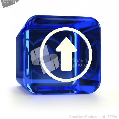 Image of Blue Upload Icon