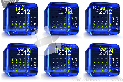 Image of Blue 2012 Calendar II