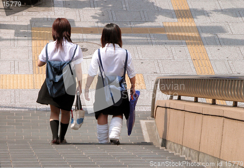 Image of Japanese schoolgirls