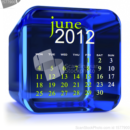 Image of Blue June Calendar