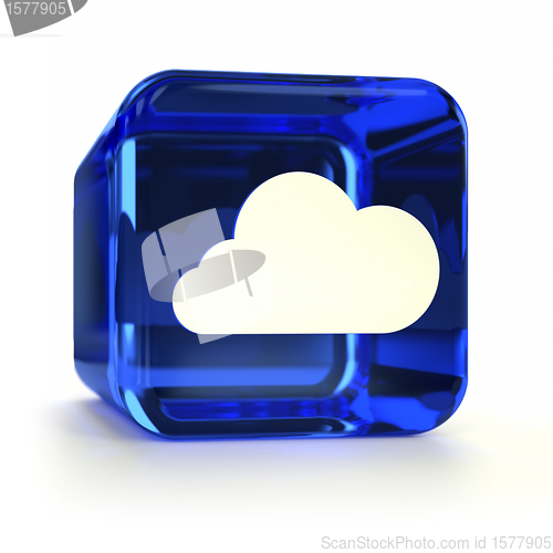 Image of Blue Cloud Computing Icon