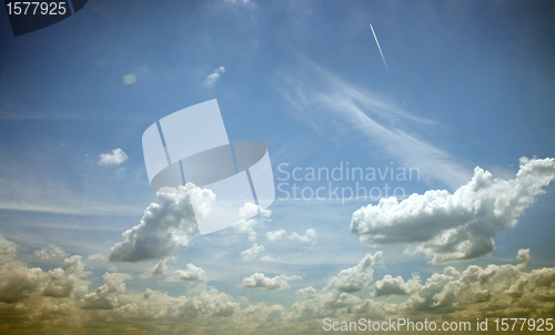 Image of  blue sky-white clouds