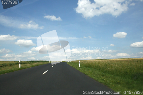 Image of road and blue sky 