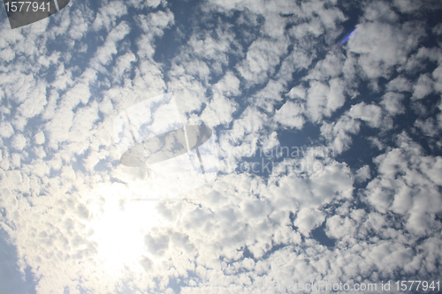 Image of beautiful blue-sky with clouds  