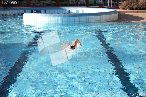 Image of swim the crawl in pool