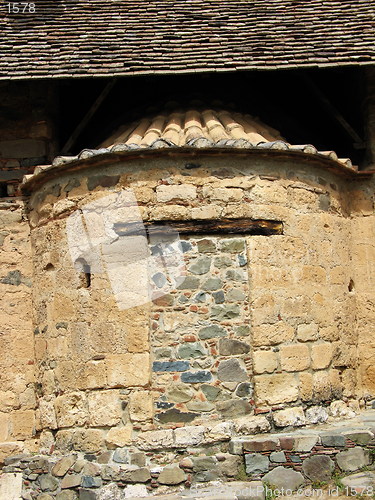 Image of St. Mary's church detail. Asinou. Cyprus