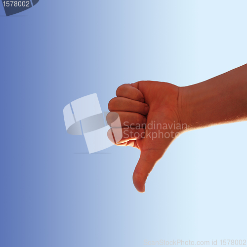 Image of thumb down