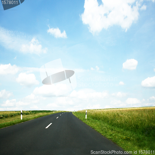 Image of street from a summer day