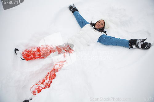 Image of Making snow angels