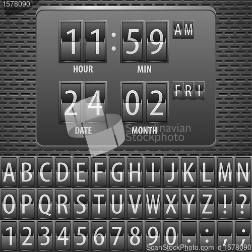 Image of Countdown Timer on the Mechanical Timetable