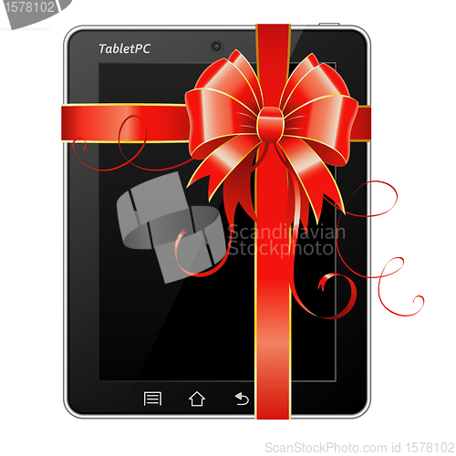 Image of Present Tablet PC with Bow