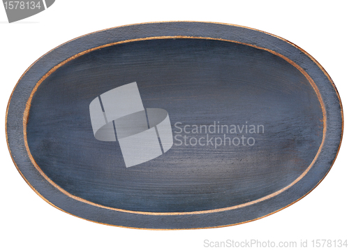 Image of rustic blue dough bowl