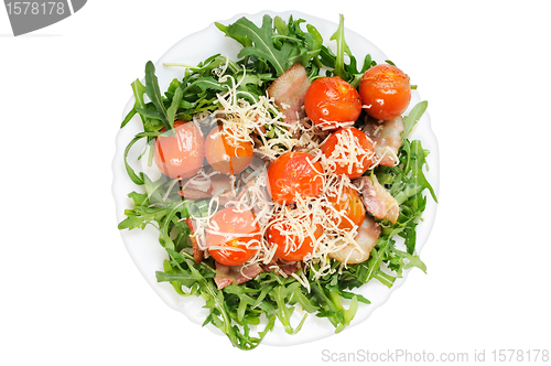 Image of Salad with arugula and tomatoes