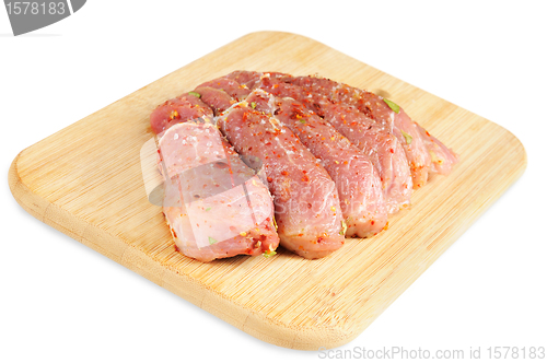 Image of Raw meat,  with spices