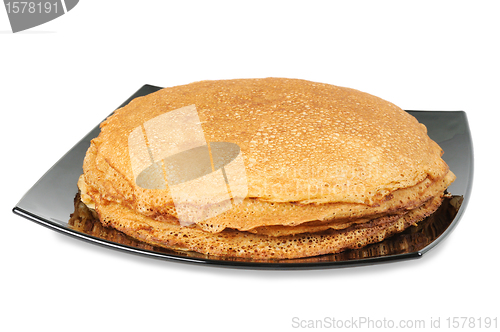 Image of Pancakes on a plate.