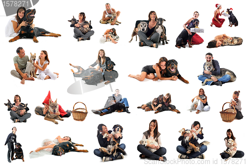 Image of people with dogs