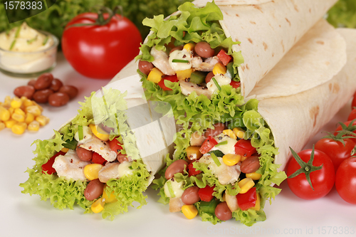 Image of Chicken Wrap Sandwiches