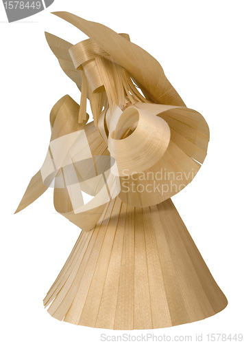 Image of wooden angel sculpture