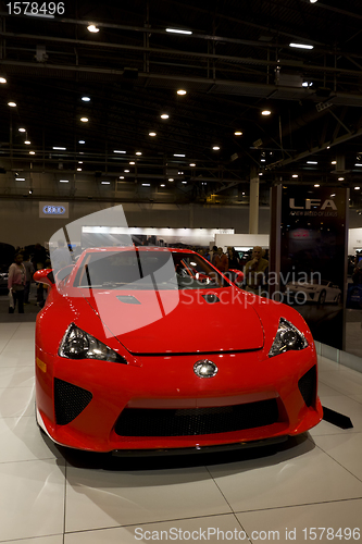 Image of Red Lexus LFA Sportscar