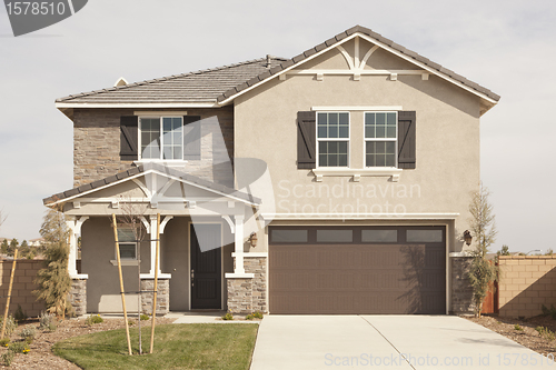 Image of Newly Constructed Modern Home Facade