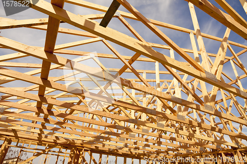 Image of New Construction Home Framing Abstract