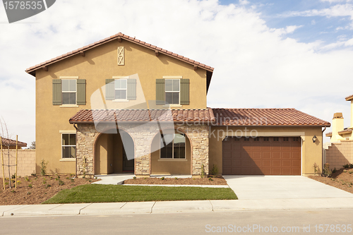 Image of Newly Constructed Modern Home Facade