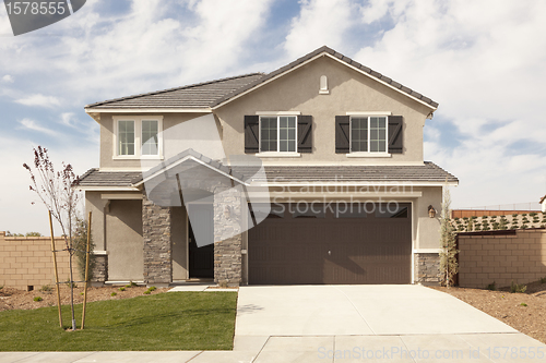 Image of Newly Constructed Modern Home Facade