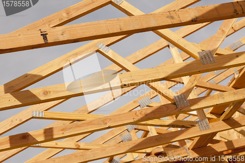 Image of New Construction Home Framing Abstract
