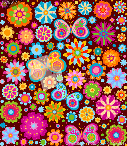 Image of flowers background