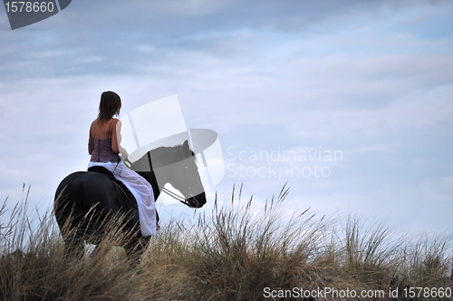 Image of riding girl